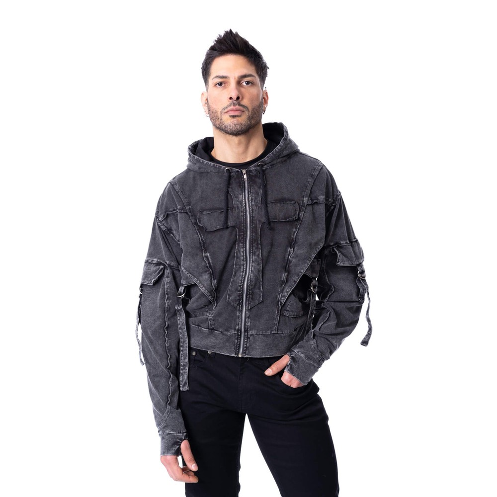 Poizen Industries - Crux Noctis Zip hoodie - Grey